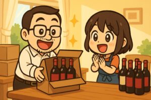 箱ワイン（12本）を送料無料で入手