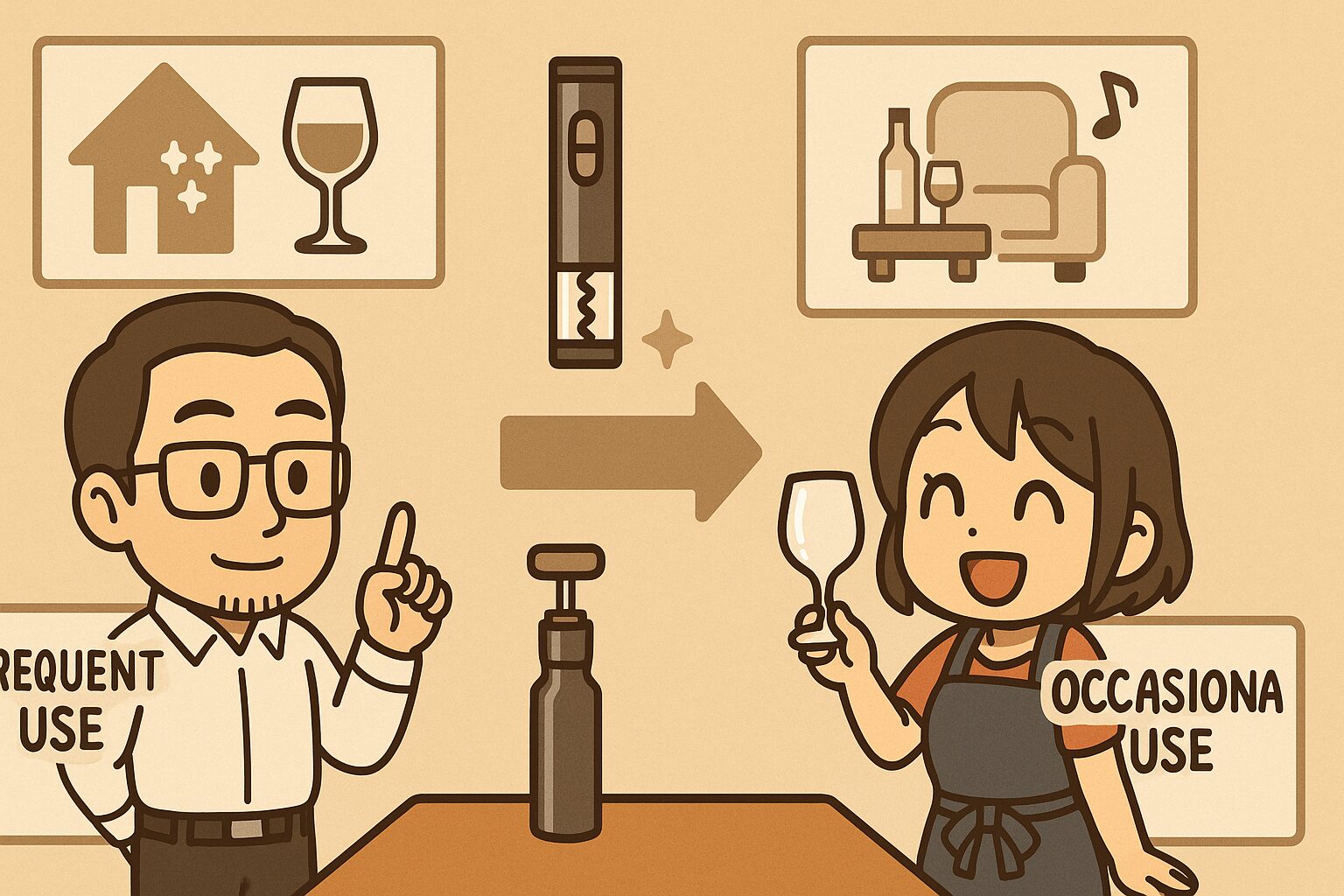 電動と手動ワインオープナーの選び方