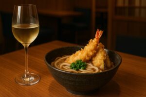 うどんとワインのペアリング実験